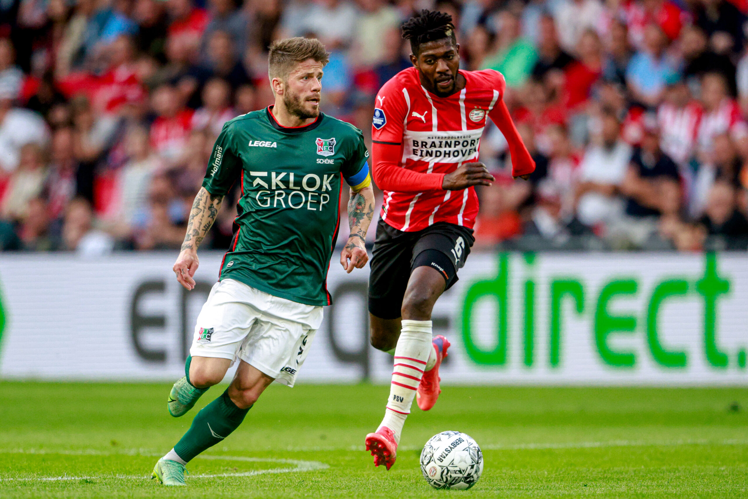 NEC grote winnaar van de avond ondanks 3-2 nederlaag in Eindhoven