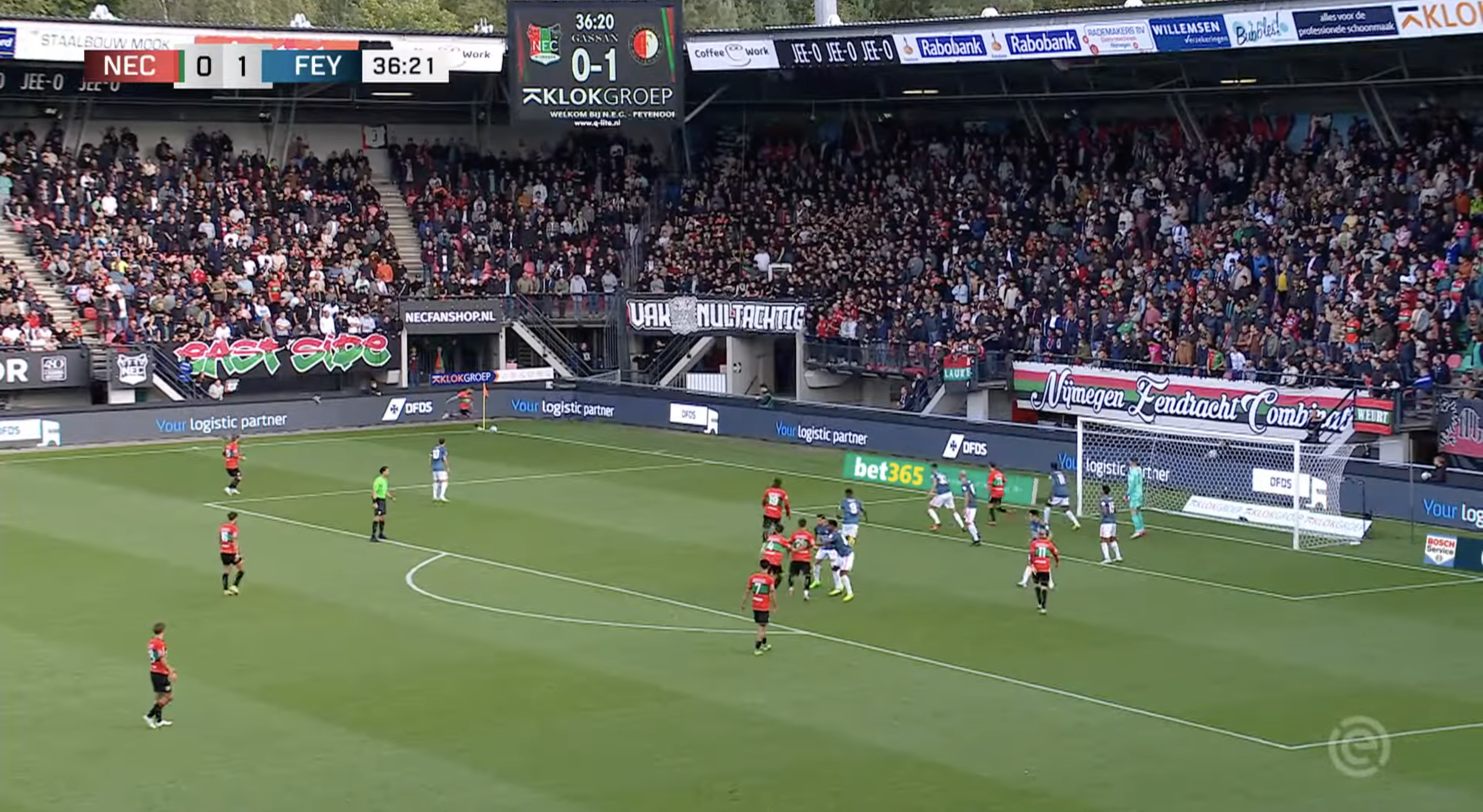 Samenvatting: NEC verdienstelijk gelijk tegen Feyenoord